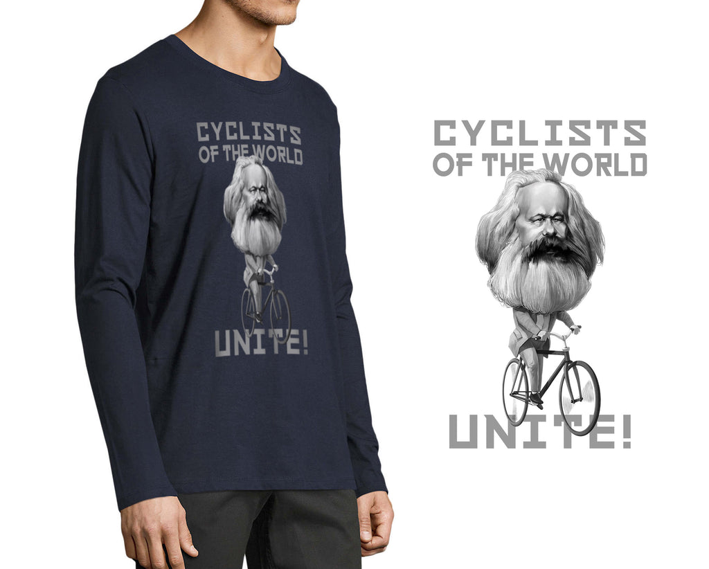 CYCLISTS OF THE WORLD UNITE! KARL MARX | LONG SLEEVE