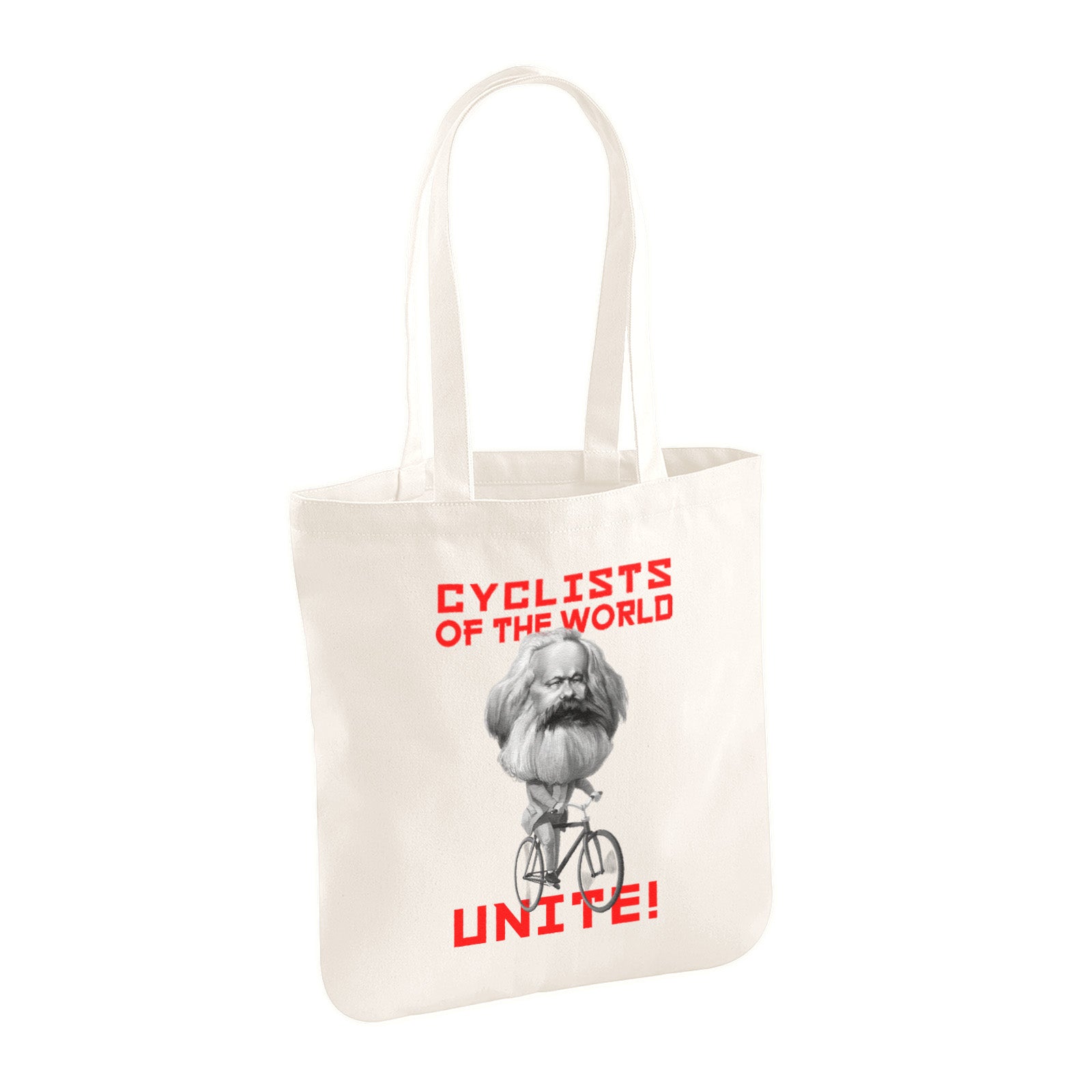 Cyclists of the World Unite 100% Organic Cotton Tote