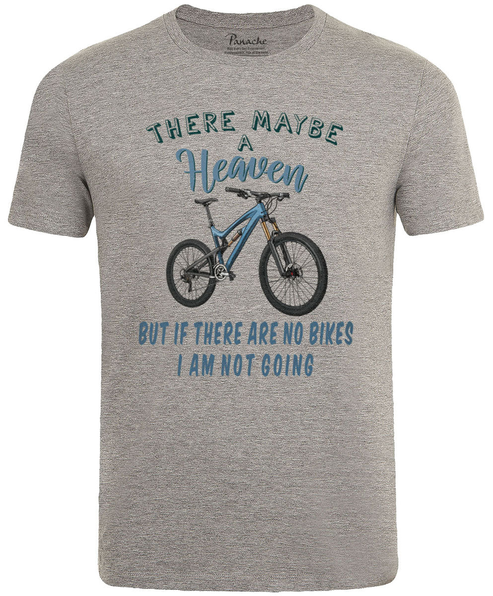 There Maybe a Heaven… MTB Men’s Cycling T-shirt Grey