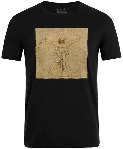 Leonardo da Vinci Vitruvian Man | T shirts | Panache Cycle UK